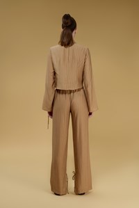 Como Slit Detail Straight Leg Pants