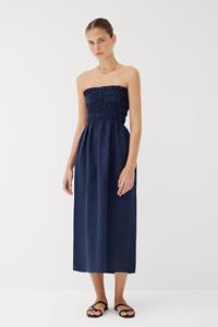 Navy Linen Dress