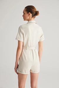 Linen Safari Romper