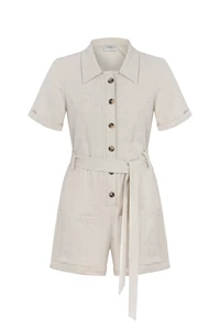 Linen Safari Romper