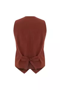 Maroon Button Up Vest