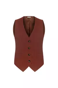 Maroon Button Up Vest