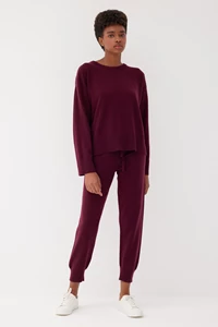 Merlot Cashmere Joggers