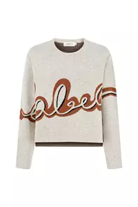 Labeca Signature Oatmeal Cashmere-Blend Sweater