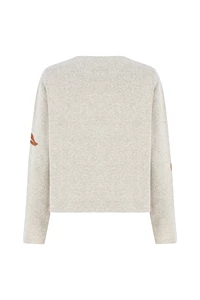 Labeca Signature Oatmeal Cashmere-Blend Sweater