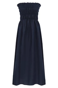 Navy Linen Dress