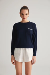 Navy Sweater