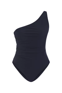 Navy One Shoulder Swimsuit