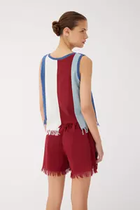 Nova Cotton Fringe Shorts