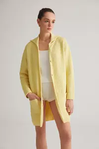 Portofino Yellow Knit Cardigan
