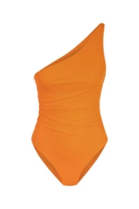 Sunset Orange One Shoulder Swimsuit