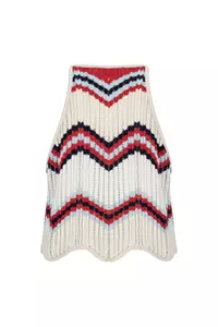 Twilight Cotton Crochet Halter Neck Top