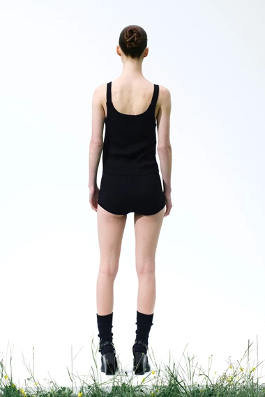 Kayla Navy Wool Mini Shorts