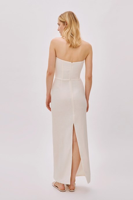 Alcala Linen Dress - Off White