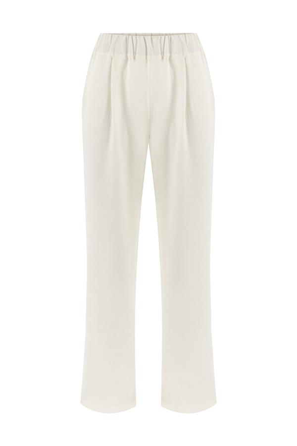 Amalfi Off-White Linen Pants