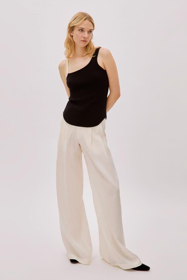 Galia Ecru Linen Pants