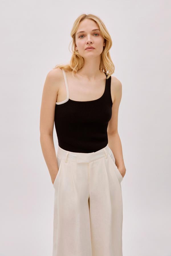 Galia Ecru Linen Pants