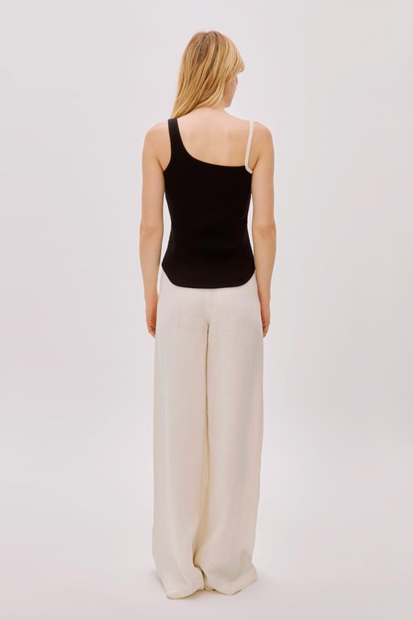 Galia Ecru Linen Pants