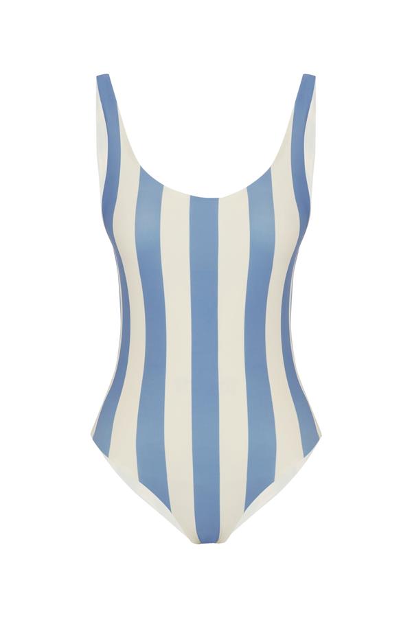 Polo Blue Striped Swimsuit