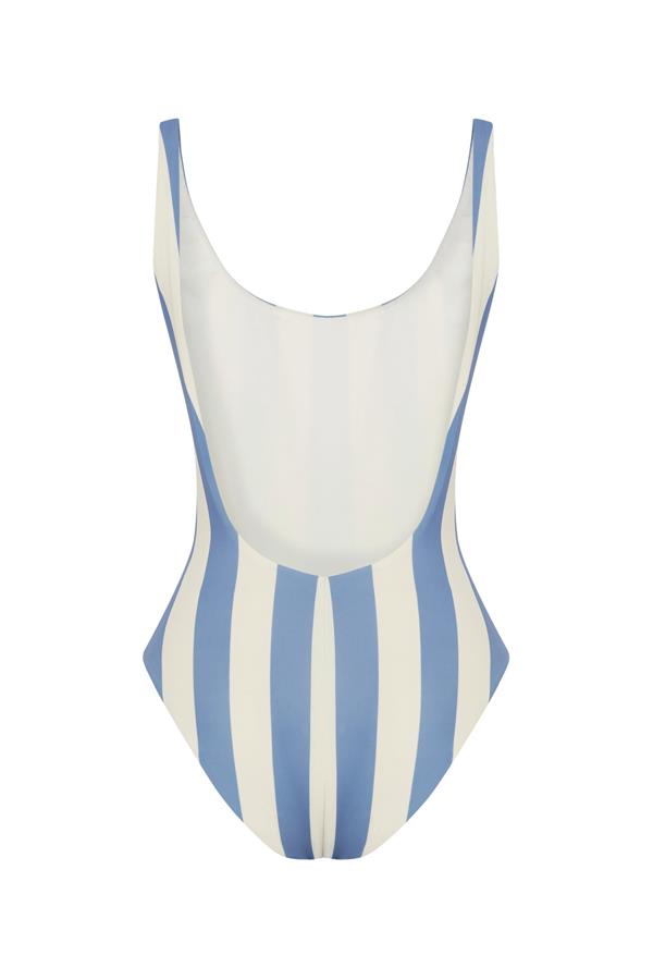 Polo Blue Striped Swimsuit