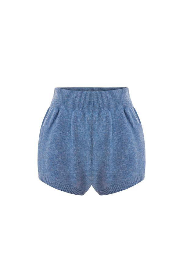 Willow Light Blue Cashmere Shorts