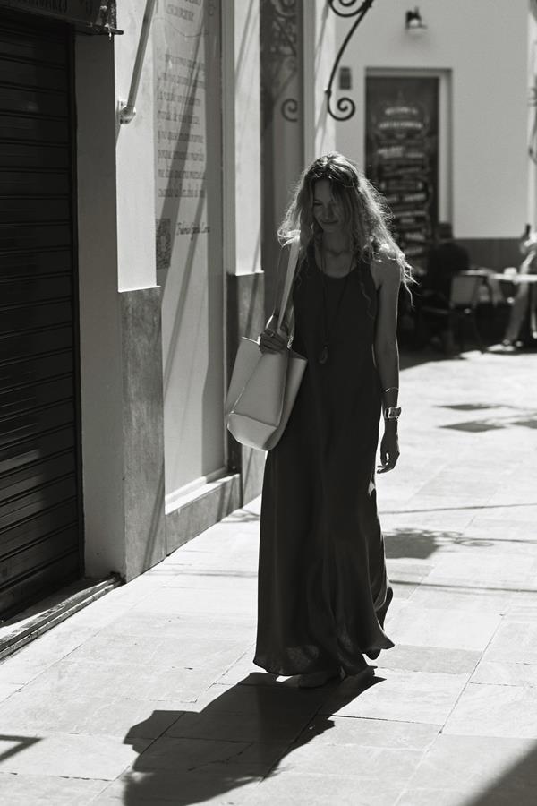 Ember Terracotta Linen Backless Maxi Dress
