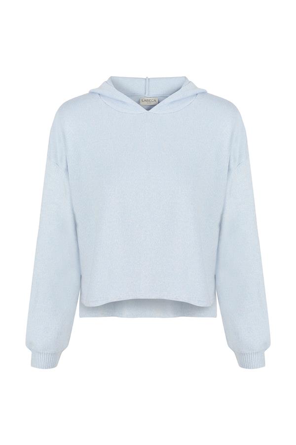 Baby Blue Cotton Hoodie