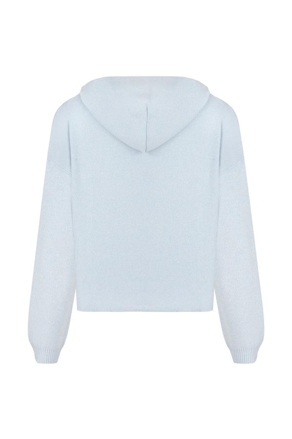 Baby Blue Cotton Hoodie