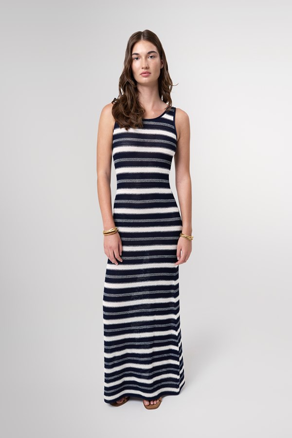 Freya Knitted Striped Maxi Dress