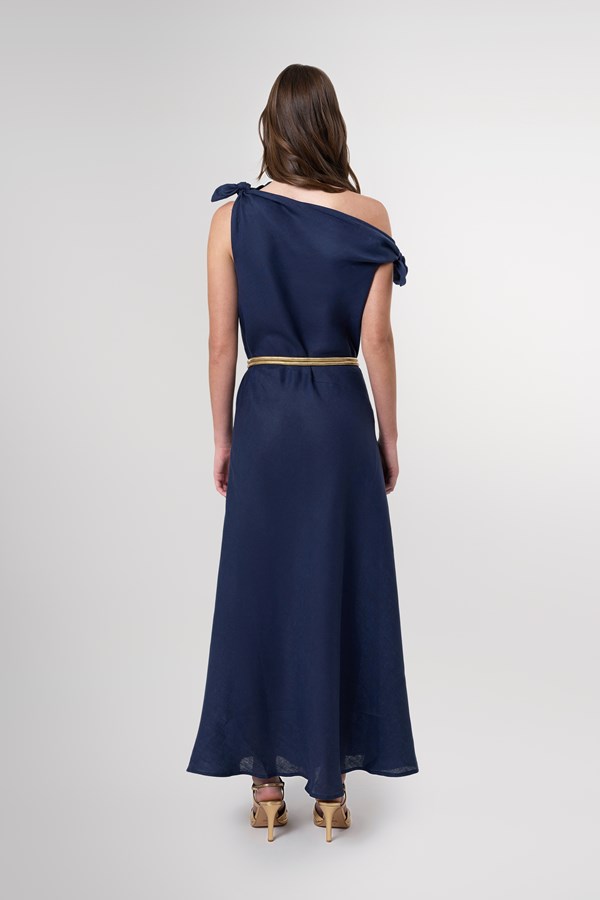 Valeria Off Shoulder Maxi Linen Dress