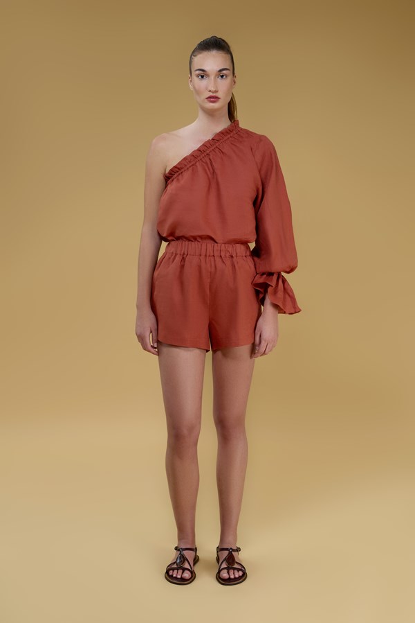 Theia  Linen Shorts