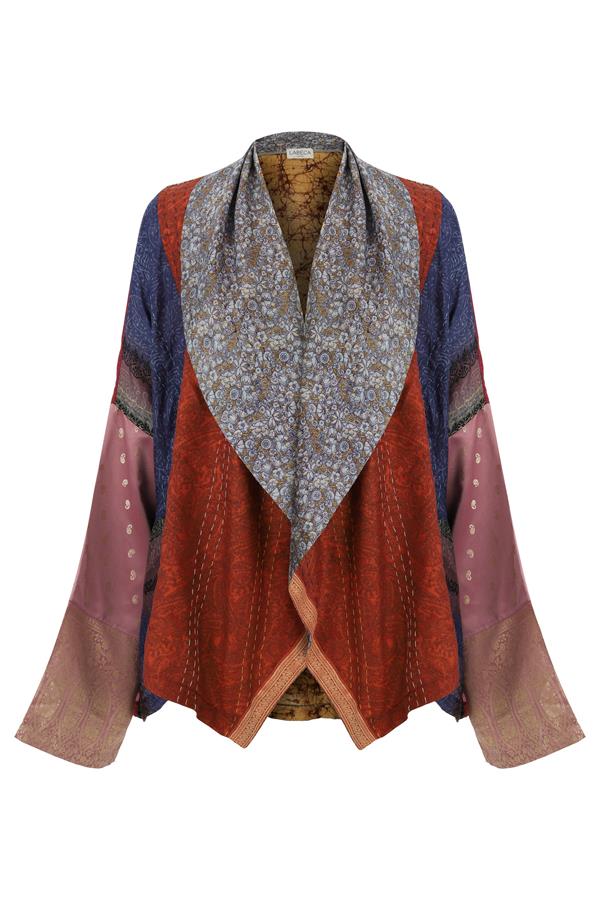 Limited Edition Patchwork Silk Kimono