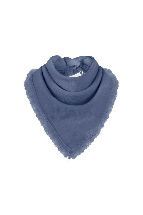 Rio Denim Blue Cashmere Bandana Scarf