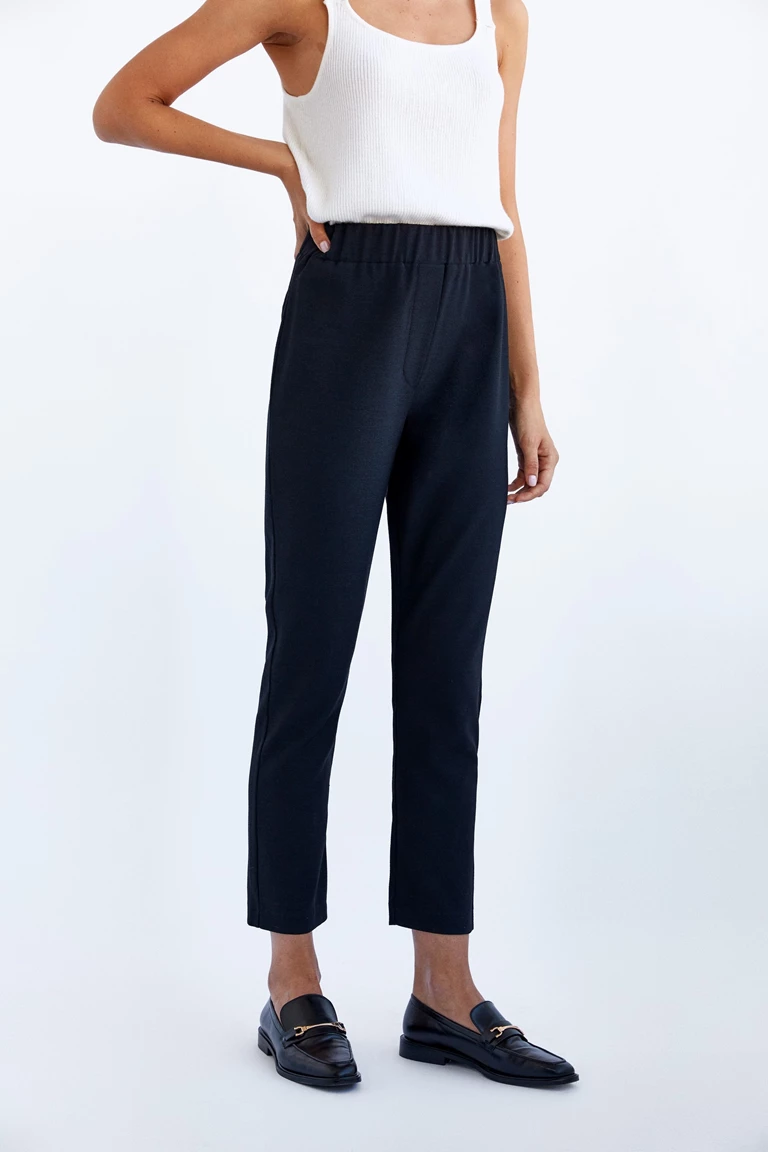 Wrinkle Free Black Pants