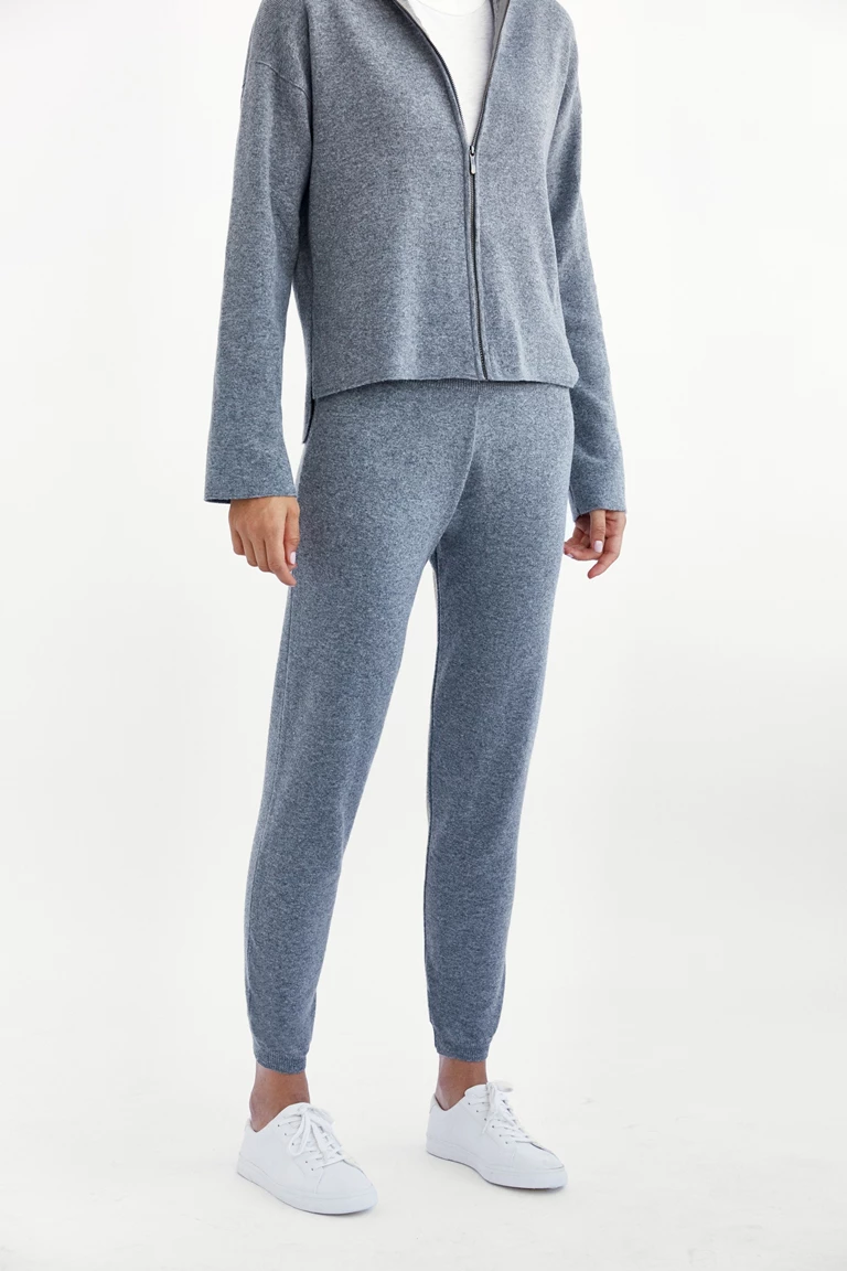 Grey Wool Joggers