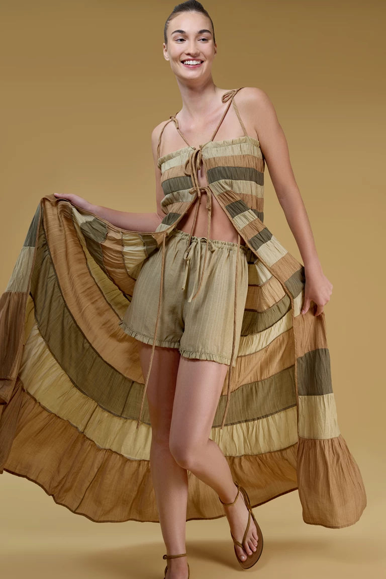 Phoebe Ruffle Detail Shorts