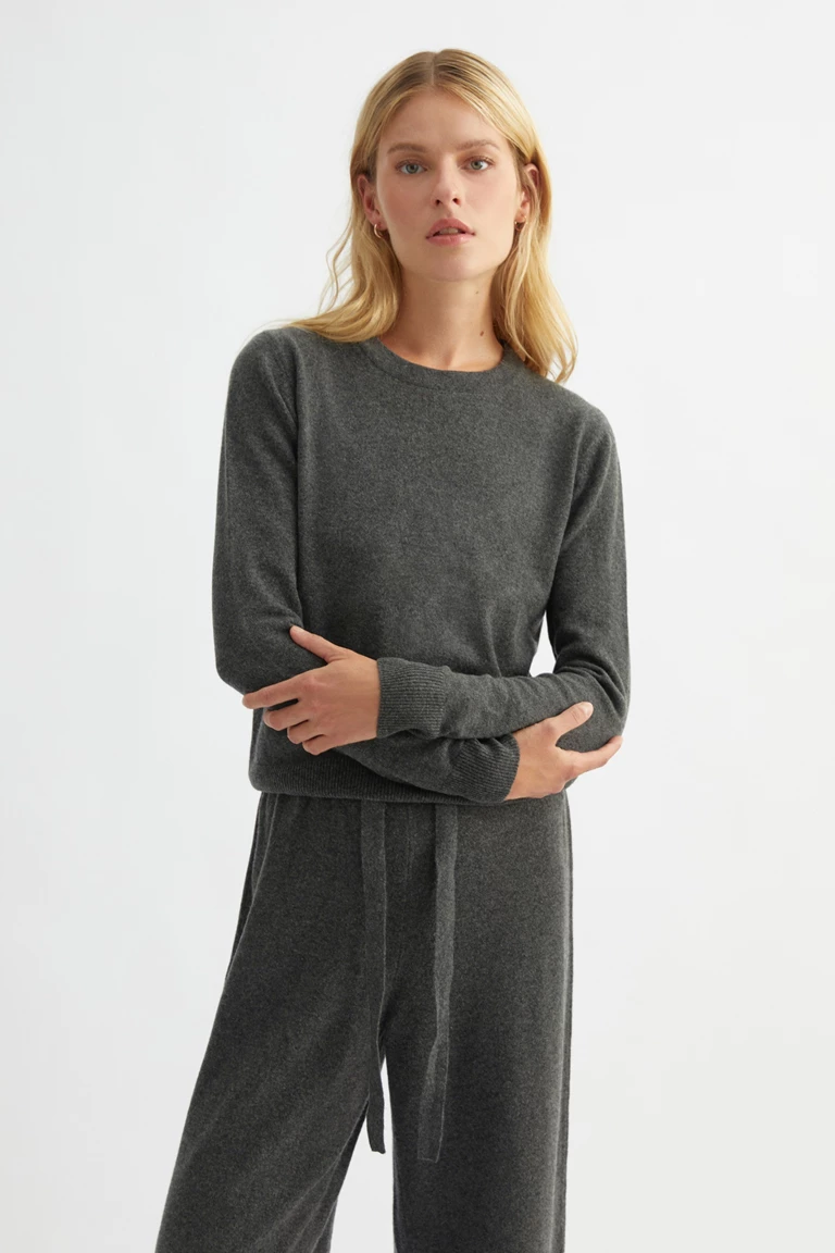 Ash Grey Cashmere Sweater