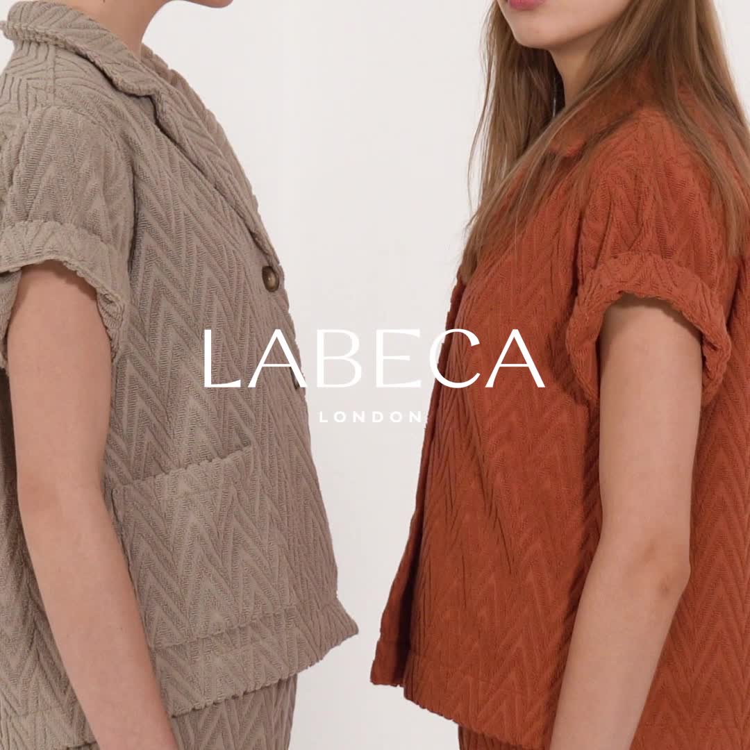 Terracotta Zig Zag Terry Shirt