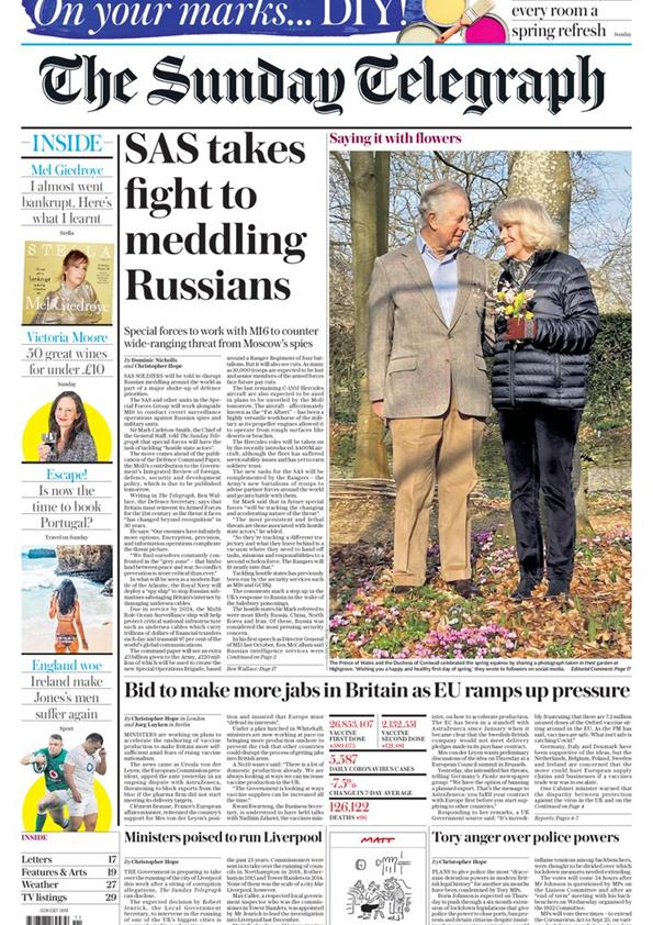 The Sunday Telegraph 21st March 2021