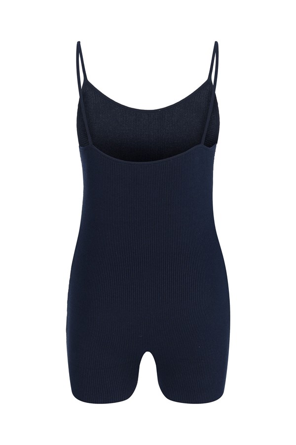 Navy Ribbed Bodysuit Labeca London